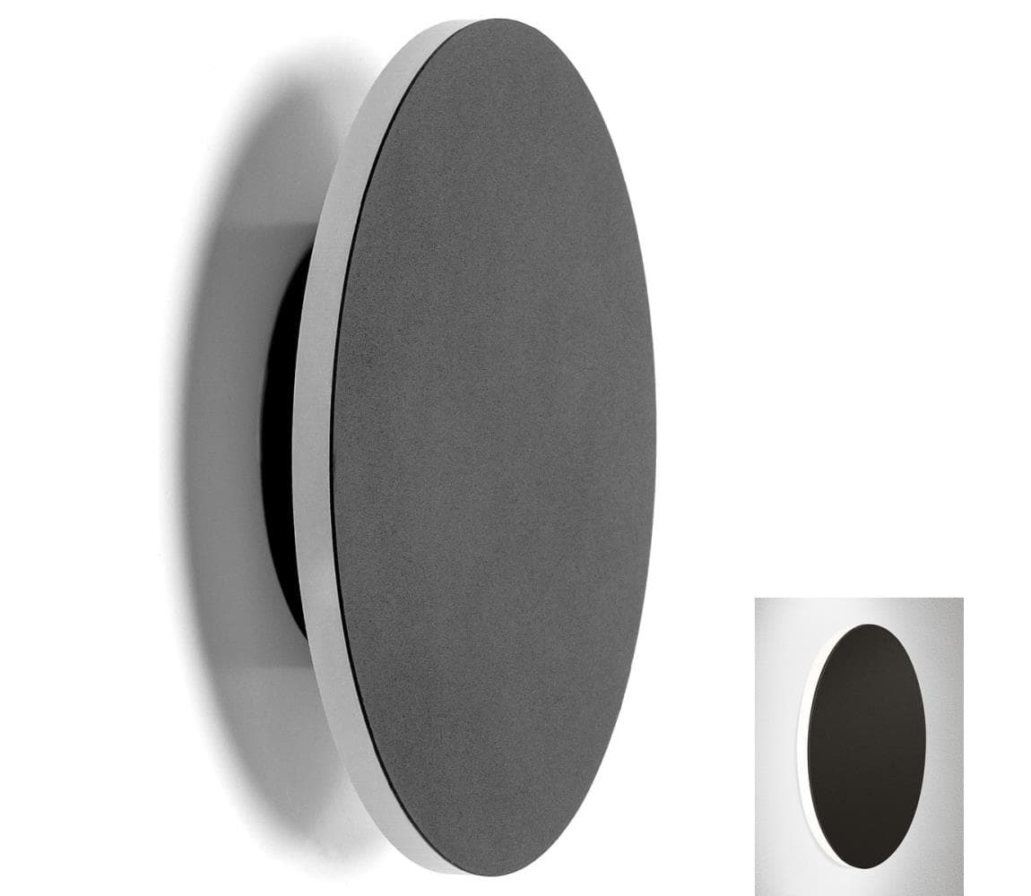 B.V. - LED Nástenné svietidlo LED/6,5W/230V 6500K 18 cm čierna B10303H85