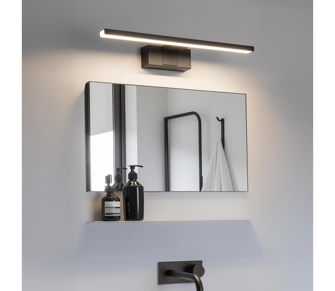 B.V. - LED osvetlenie zrkadla do kúpeľne LED/8W/230V 4000K 40 cm IP44 čierne B10312NR8
