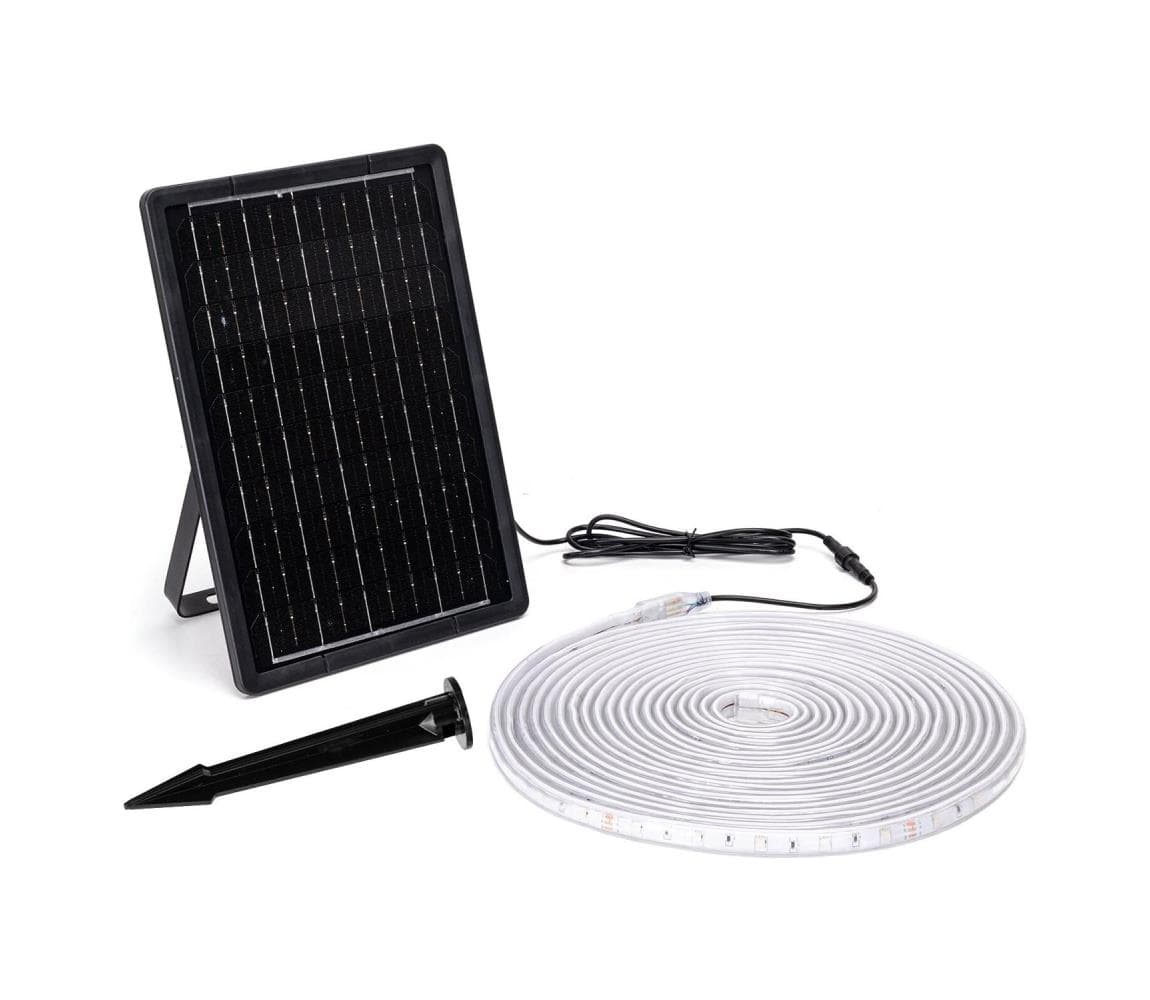 B.V. - LED RGB Stmievateľný solárny pásik LED/10W/3,2V 10 m IP65 + DO B10201NK9