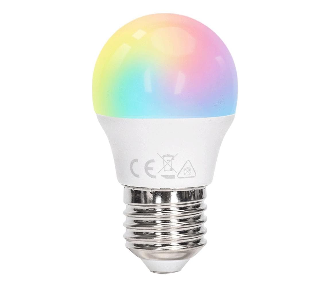 B.V. - LED RGBW stmievateľná žiarovka G45 E27/6W/230V 3000K + diaľkový ovládač B101054E6