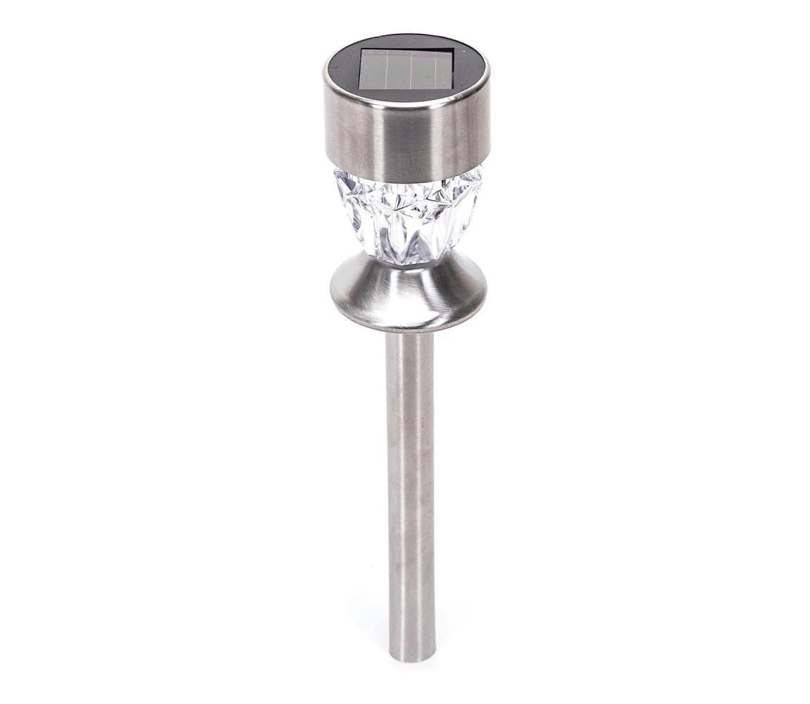 B.V. - LED Solárna lampa LED/0,006W/1,2V 35,5cm chróm 2700K IP44 B10201NN5