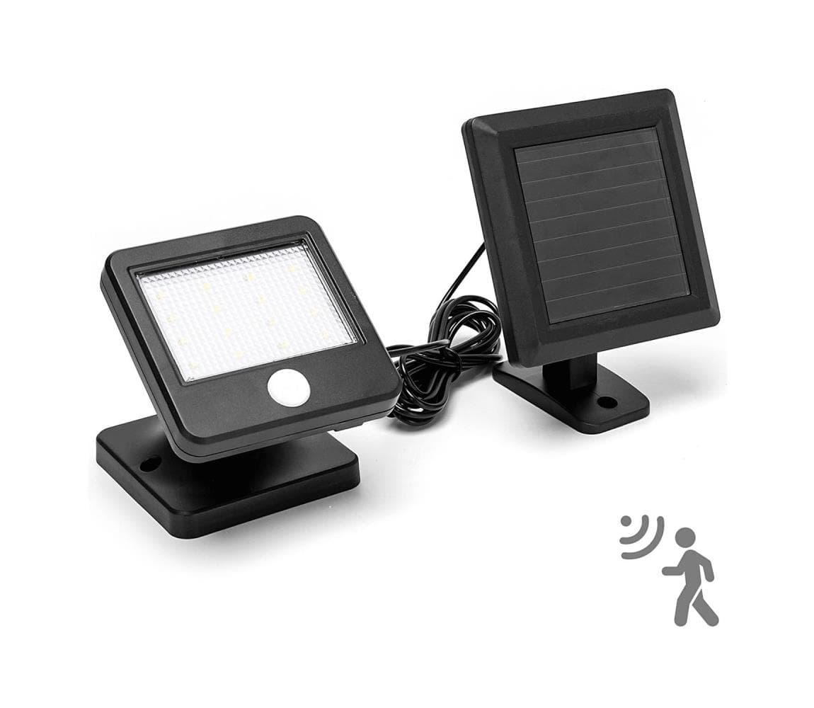 B.V. - LED Solárne nástenné svietidlo so senzorom LED/0,64W/3,7V 6500K IP44 B10201NP3