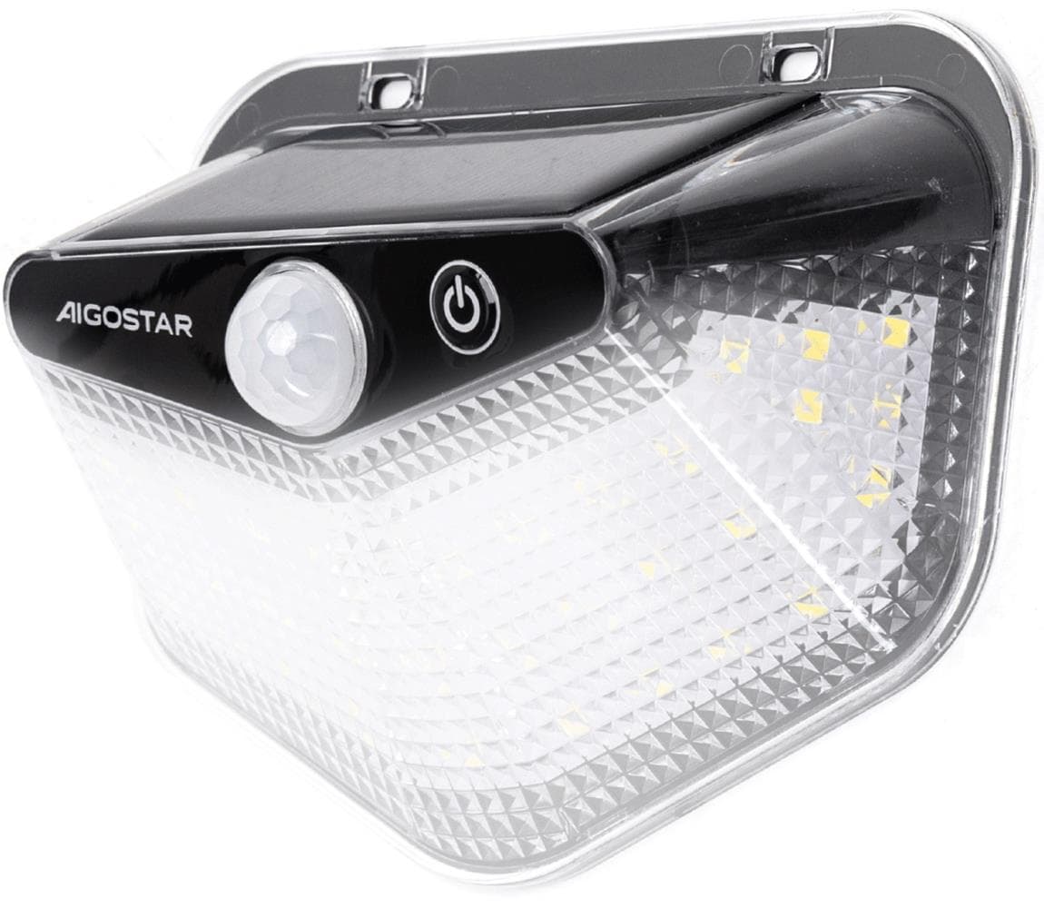 B.V. -LED Solárne svietidlo so senzorom LED/3,7V 6500K 500 mAh IP65 čierna B1020136K