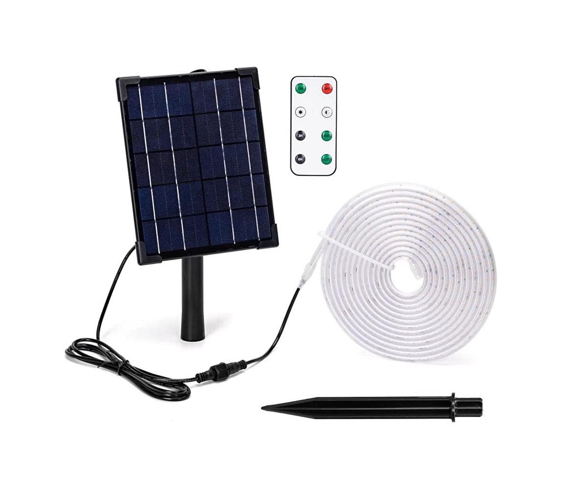 B.V. - LED Stmievateľný solárny pásik LED/5W/3,2V 5 m 6500K IP65 + DO B10201NY8