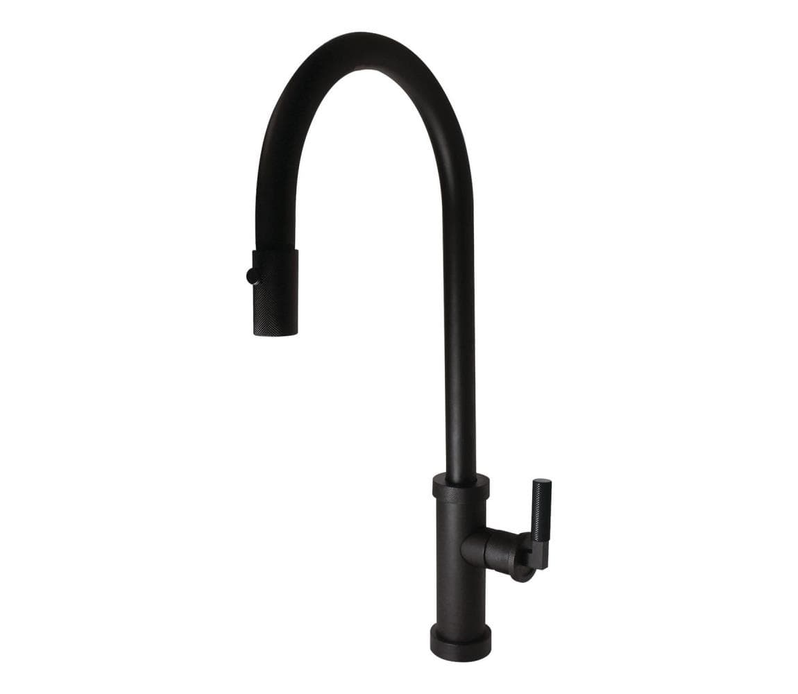 ALVEUS 1132179 - Drezová batéria s vyťahovacou sprškou NERINA 46,8 cm čierna 1132179