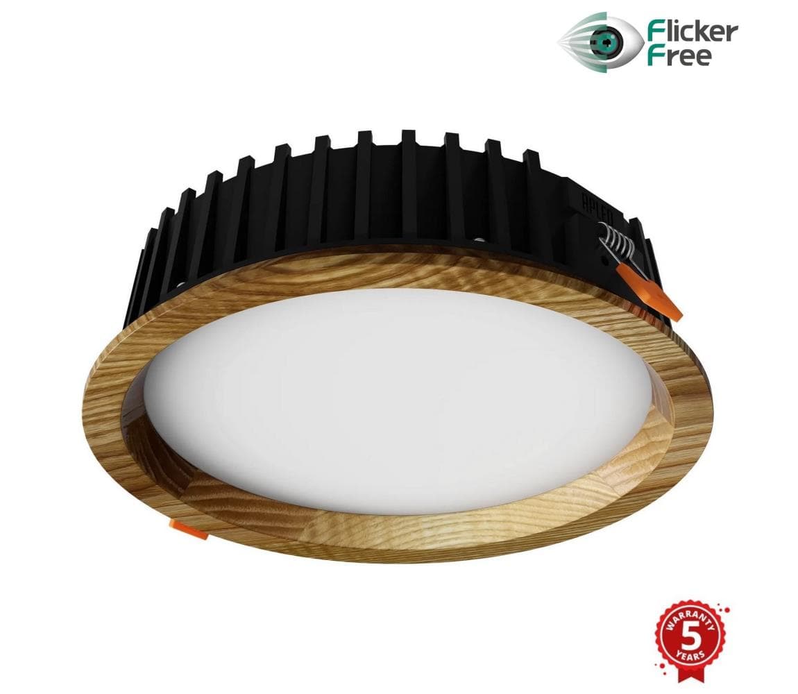 APLED - LED Podhľadové RONDO WOODLINE LED/12W/230V 4000K pr. 20 cm jaseň masív 21279