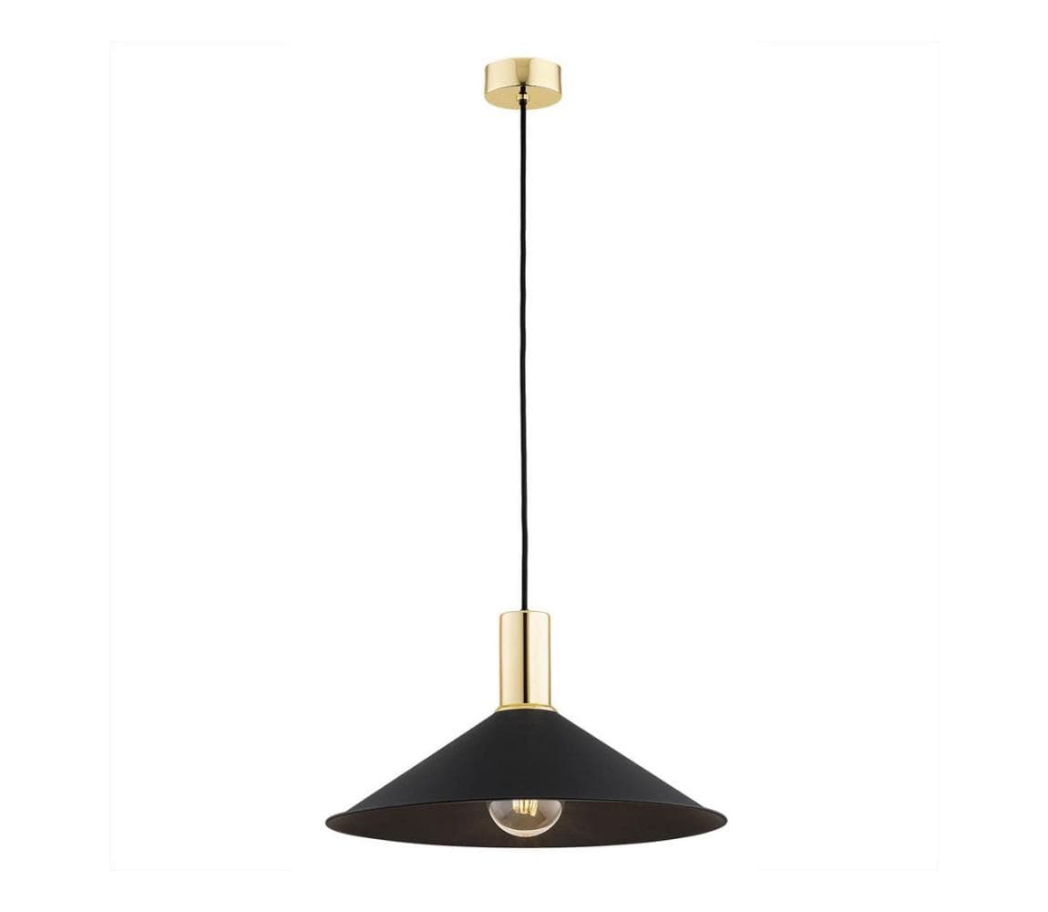 Argon 4912 - Luster na lanku MINORI 1xE27/15W/230V čierna/zlatá 4912