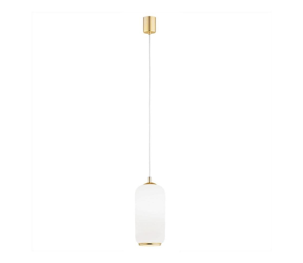 Argon 4993 - Luster na lanku PALLADO 1xE27/15W/230V zlatá/biela 4993