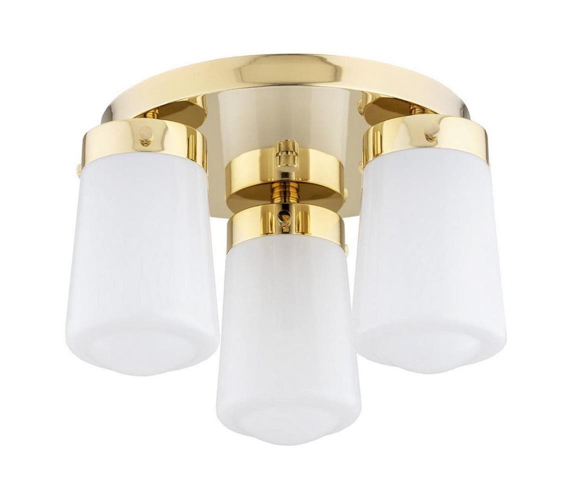 Argon 6165 - Prisadený luster PASADENA 3xE27/15W/230V zlatá/biela 6165