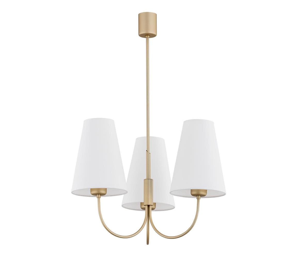 Argon 6267 - Luster na tyči SAFIANO 3xE27/15W/230V zlatá 6267