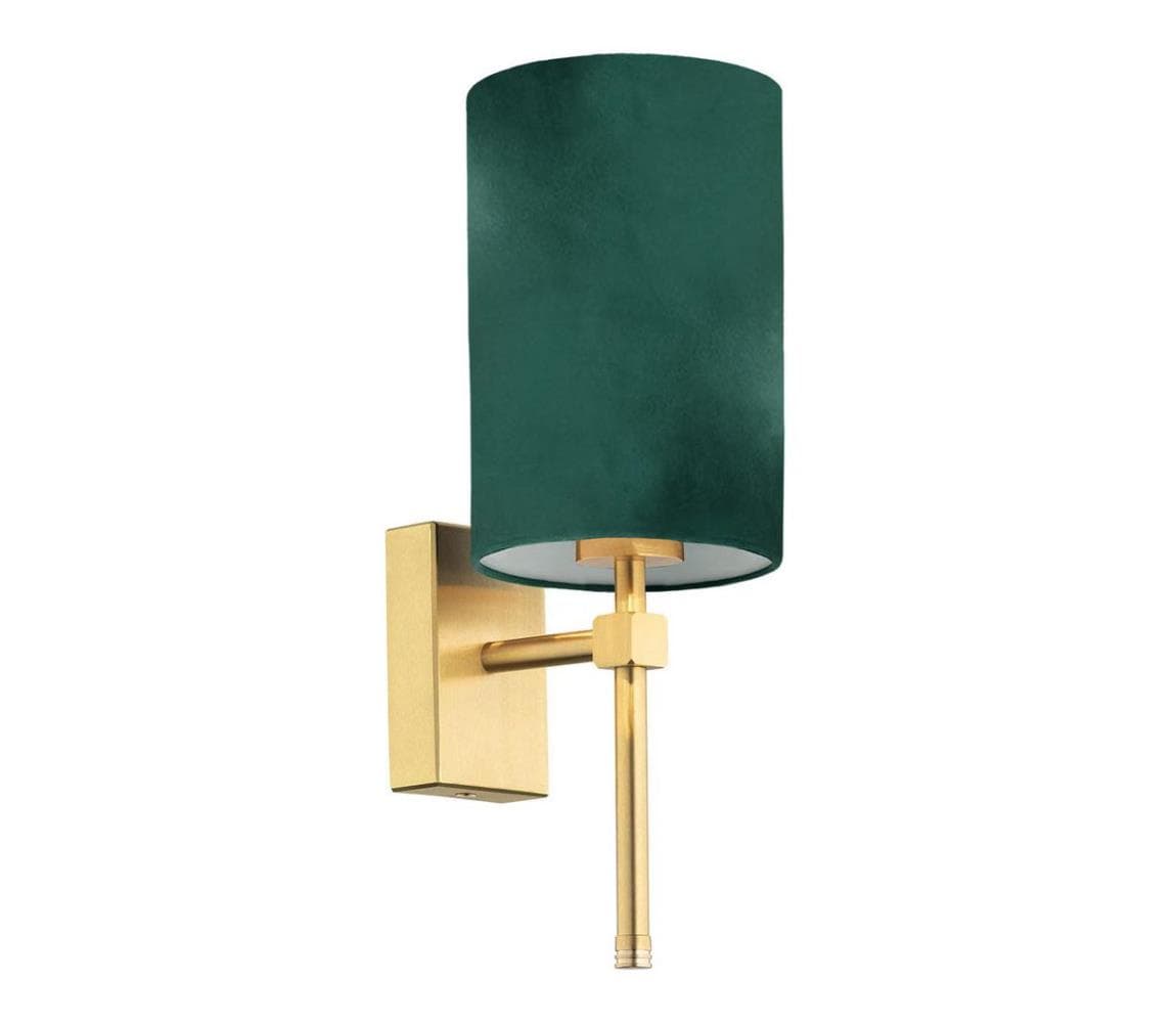 Argon 8109 - Nástenná lampa ABRUZZO 1xE14/7W/230V mosadz/zelená 8109