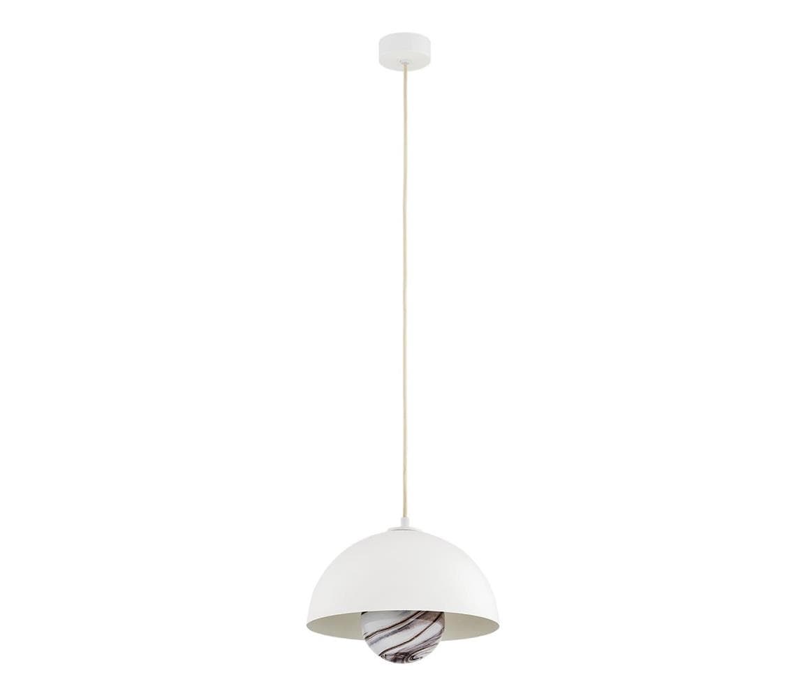 Argon 8443 - Luster na lanku PIAVA 1xE14/7W/230V alabaster biela 8443