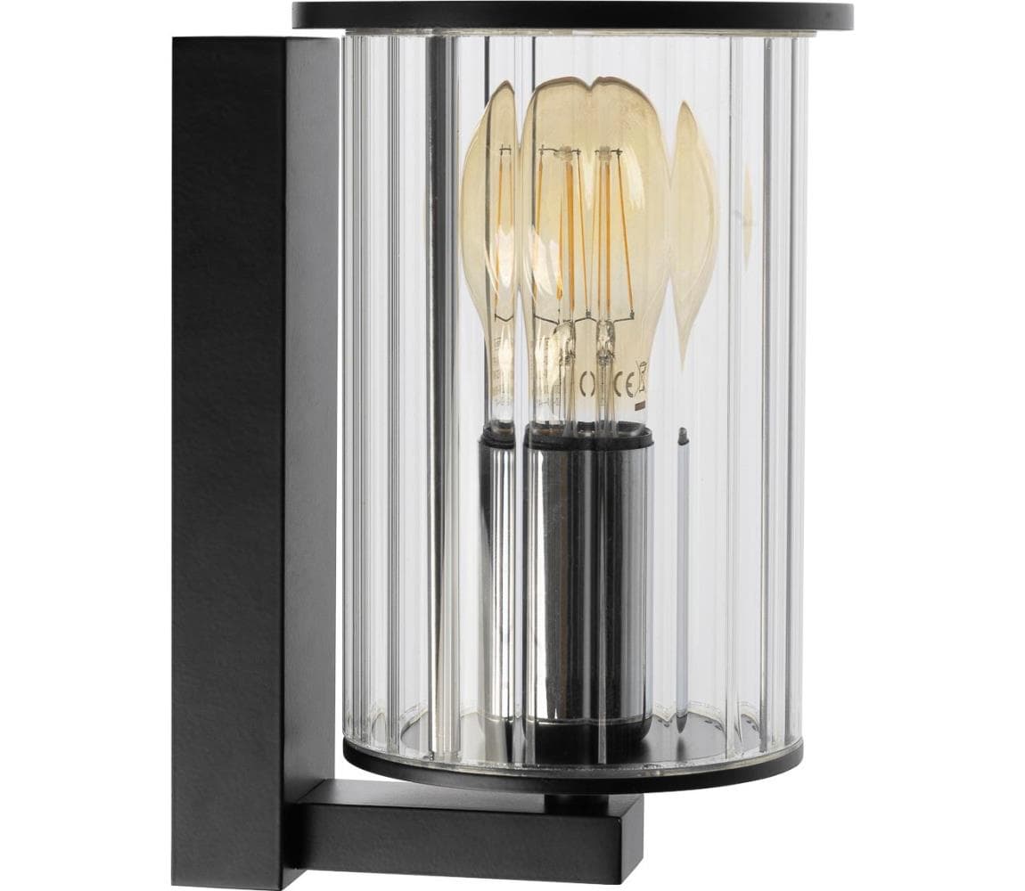 Argon 8748 - Vonkajšie nástenné svietidlo NORFOLK 1xE27/15W/230V IP44 čierna 8748