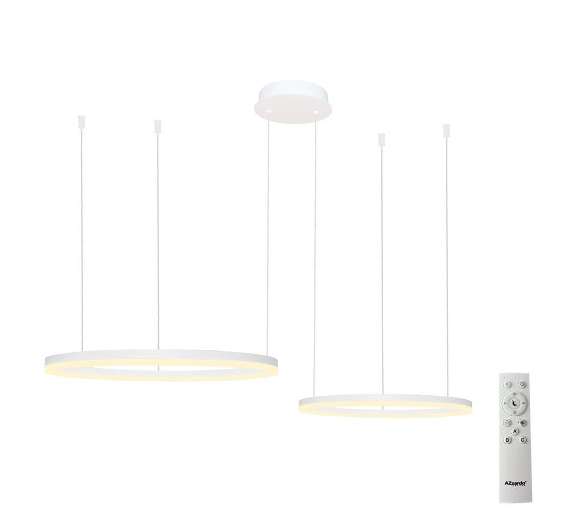 Azzardo - LED Stmievateľný luster na lanku HALO LED/90W/230V biela + DO
