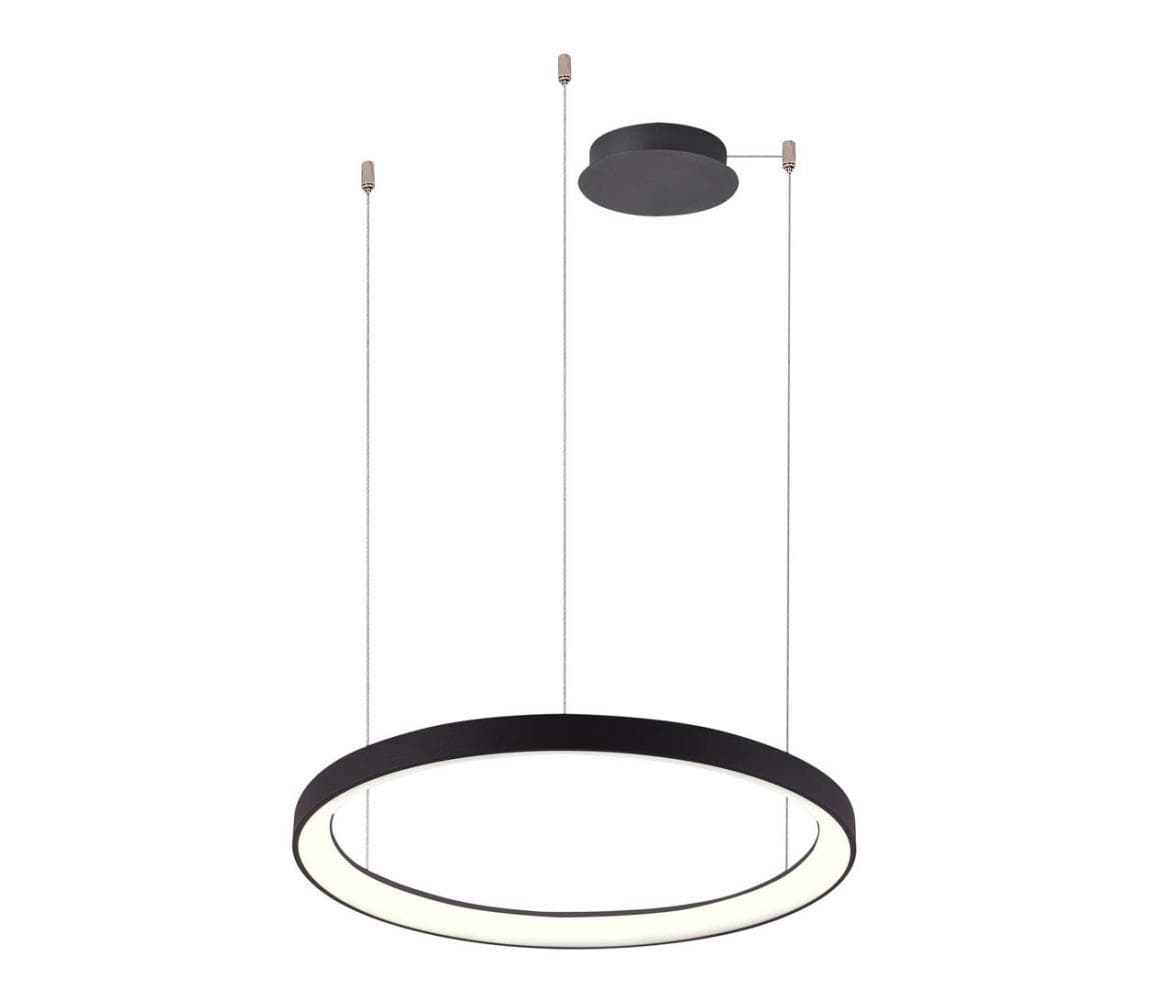 Azzardo -LED Stmievateľný luster na lanku AGNES LED/60W/230V pr. 78 cm čierna