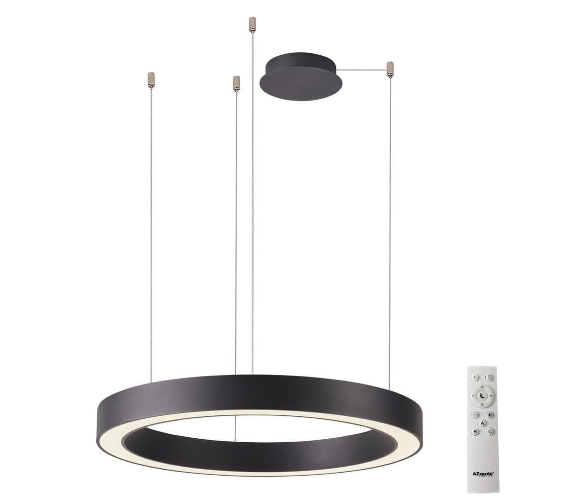 Azzardo - LED Stmievateľný luster na lanku MARCO LED/50W/230V čierna + DO
