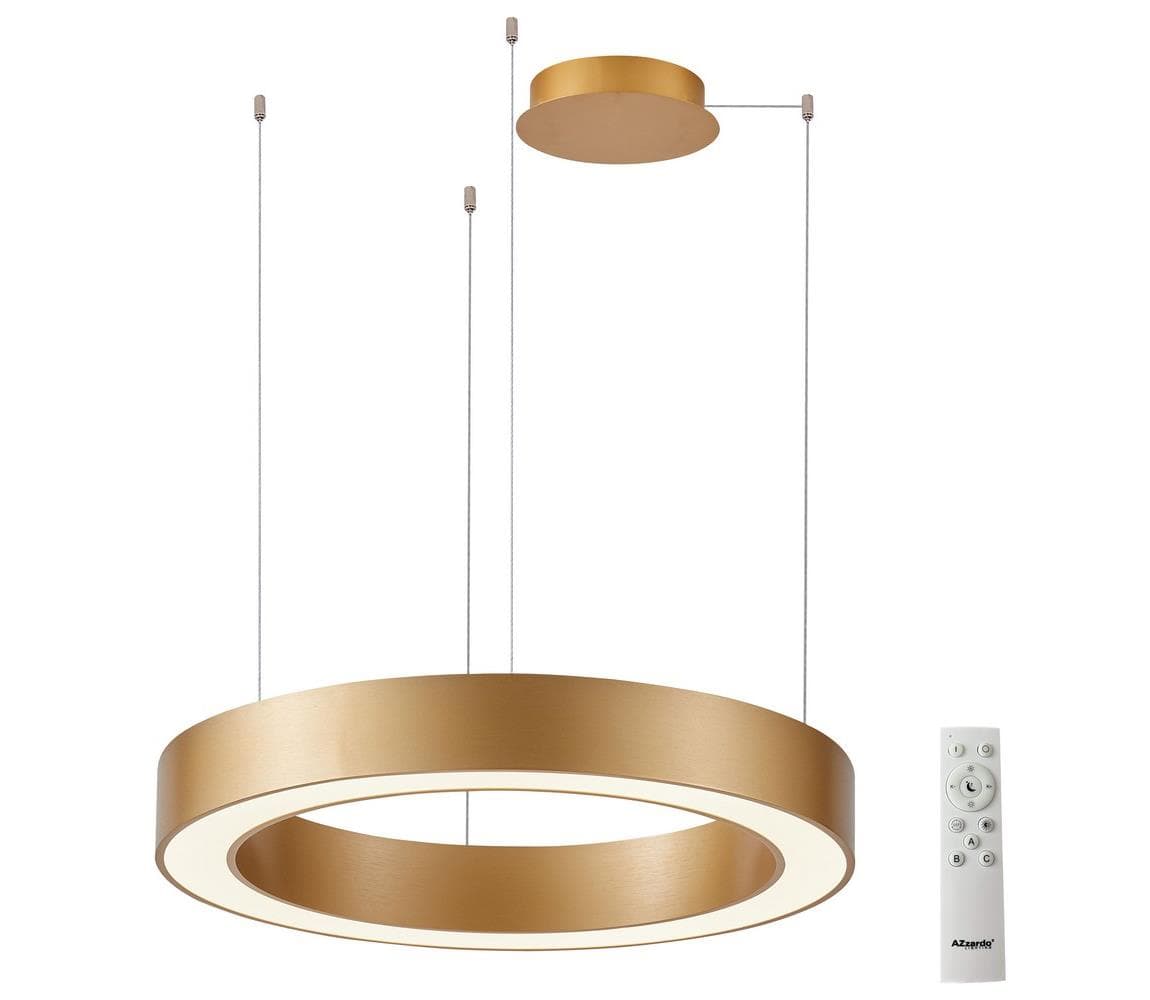 Azzardo - LED Stmievateľný luster na lanku MARCO LED/60W/230V zlatá + DO