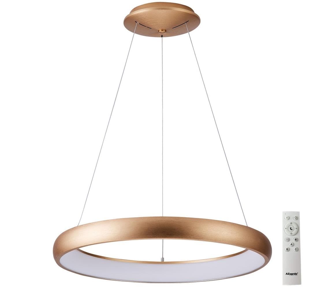 Azzardo - LED Stmievateľný luster na lanku ANTONIO LED/32W/230V zlatá + DO