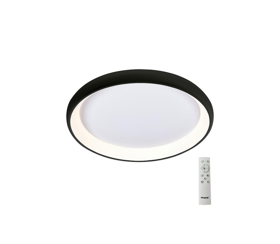 Azzardo -LED Stmievateľné stropné svietidlo ANTONIO LED/80W/230V čierna + DO
