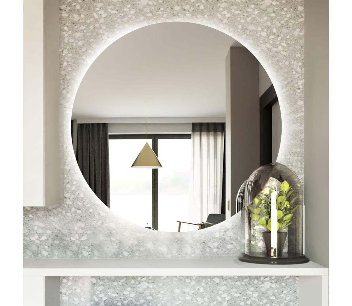 Baltica Design - LED kúpeľňové zrkadlo s podsvietením BRIGHT 15W/230V 6500K pr. 70 cm IP65 Bright No edges 70 cold