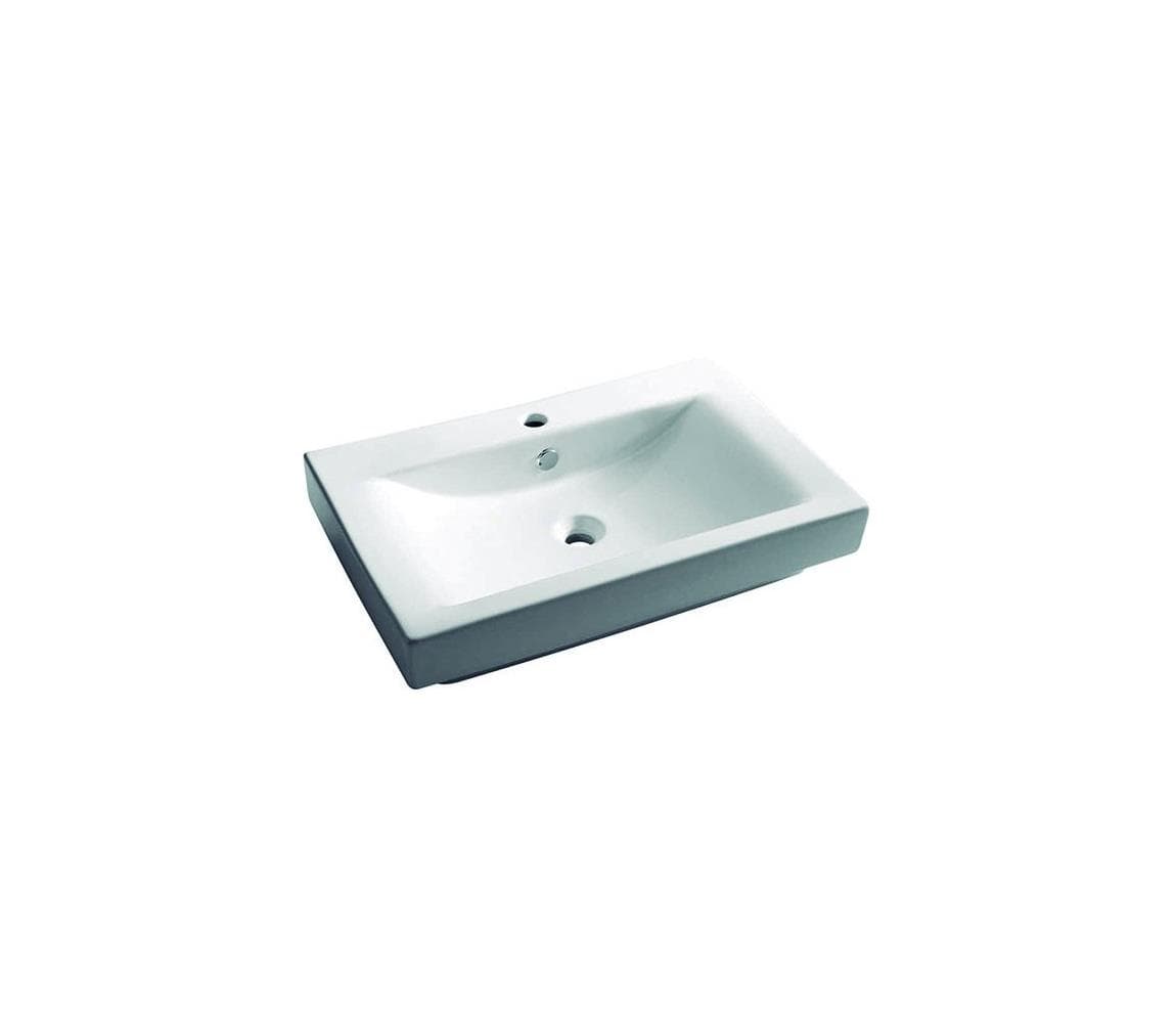 Bathco 0023 - Zapustené umývadlo MANCHESTER 70x45 cm porcelán/biela 0023