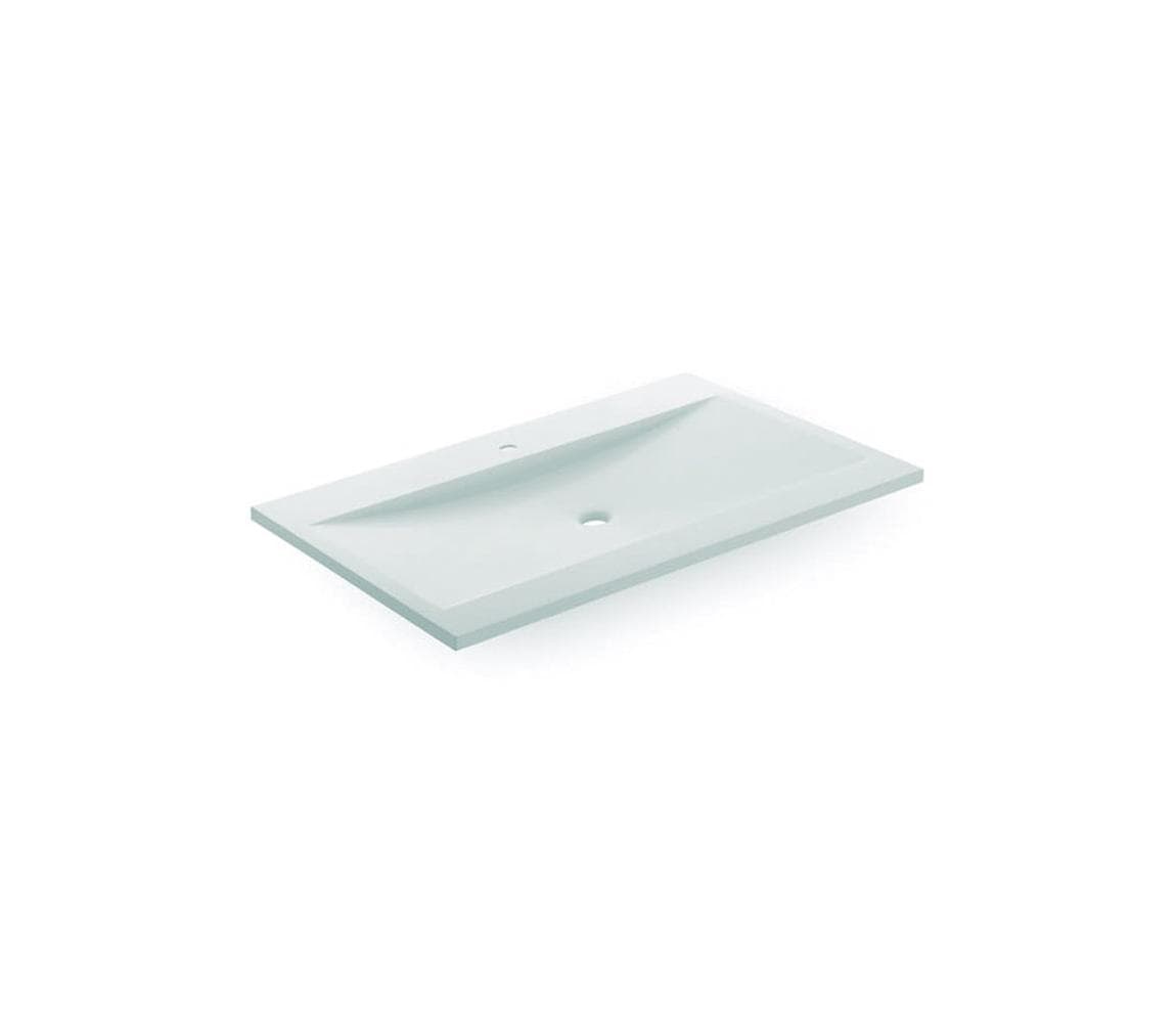 Bathco 0506 - Zapustené umývadlo MANHATTAN 100x45 cm živica/biela 0506