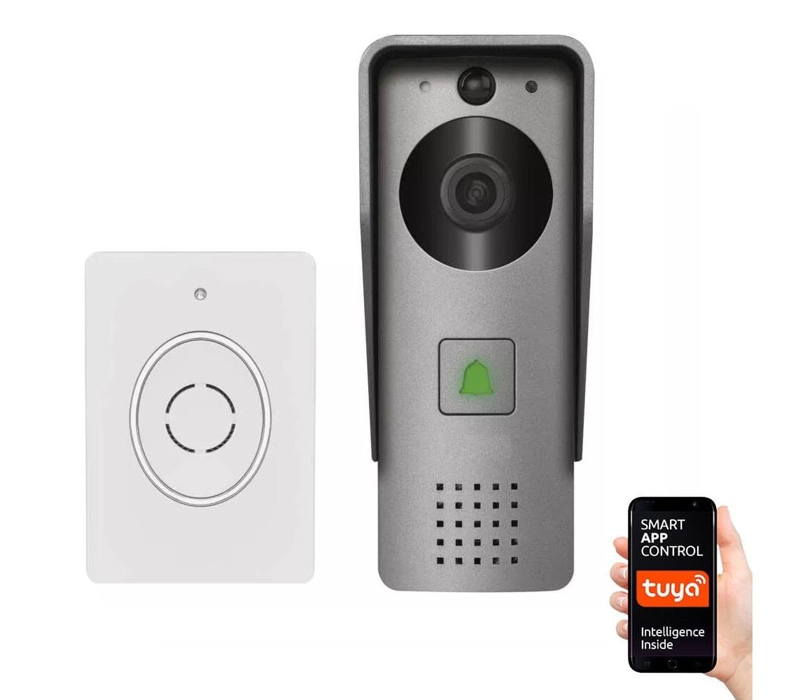 Bezdrôtový videozvonec GoSmart 12V 3xAA IP44 Wi-Fi Tuya so senzorom pohybu H4031