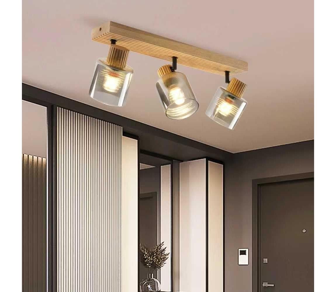 Brilagi - Bodové svietidlo HYGGE 3xE14/15W/230V drevené/dymové BRI404