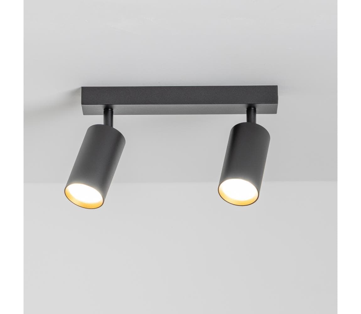 Brilagi - Bodové svietidlo SELE 2xGU10/30W/230V čierna/zlatá WO-B3-OEM