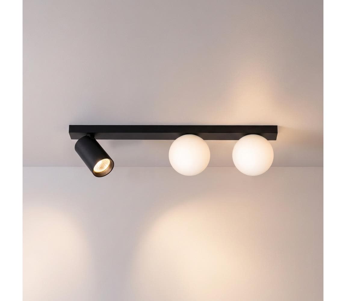 Brilagi - Bodové svietidlo SELE BALL 1xGU10/30W/230V + 2xG9/10W čierna WO-AGN-34-BKL-OEM
