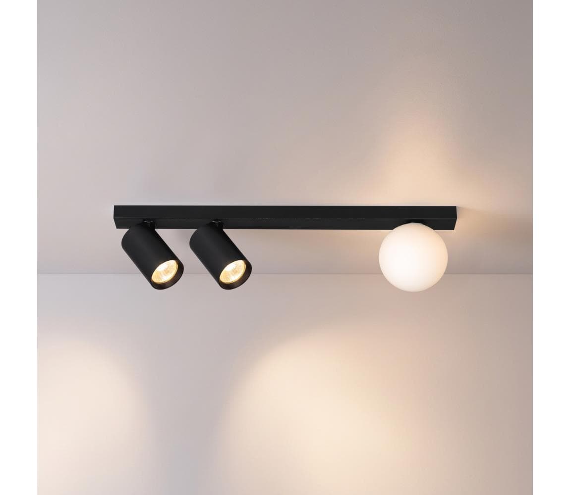 Brilagi - Bodové svietidlo SELE BALL 2xGU10/30W/230V + 1xG9/10W čierna WO-AGN-31-BKL-OEM