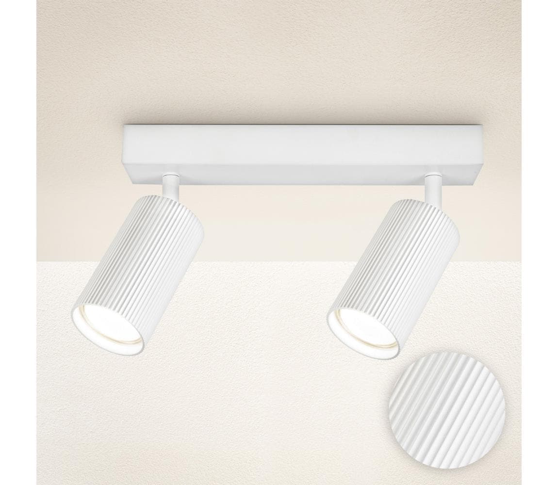 Brilagi - Bodové svietidlo SELE MODERN 2xGU10/30W/230V biela WO-MOD2-WHT