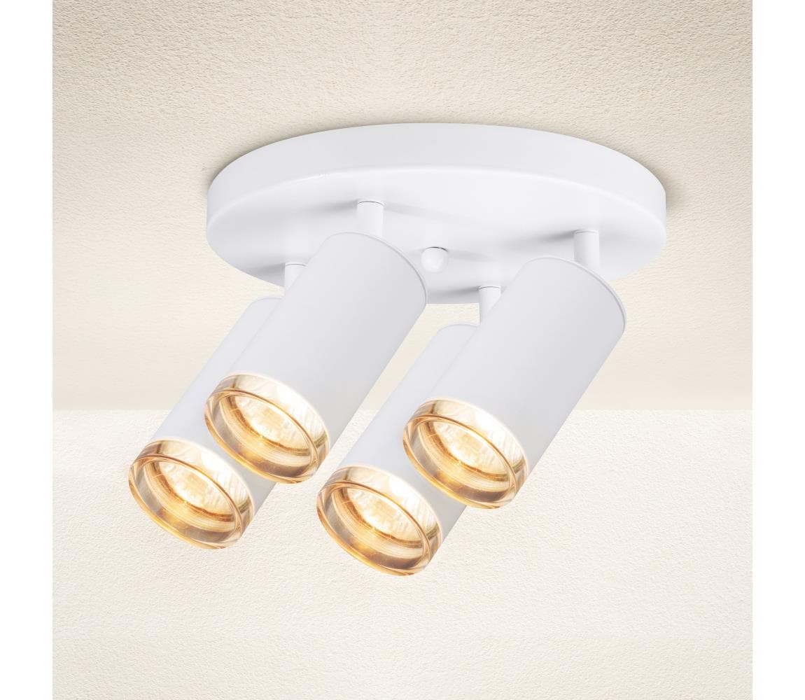 Brilagi - Kúpeľňové bodové svietidlo SELE AQUA 4xGU10/30W/230V IP44 biela WO-T7-W-OEM