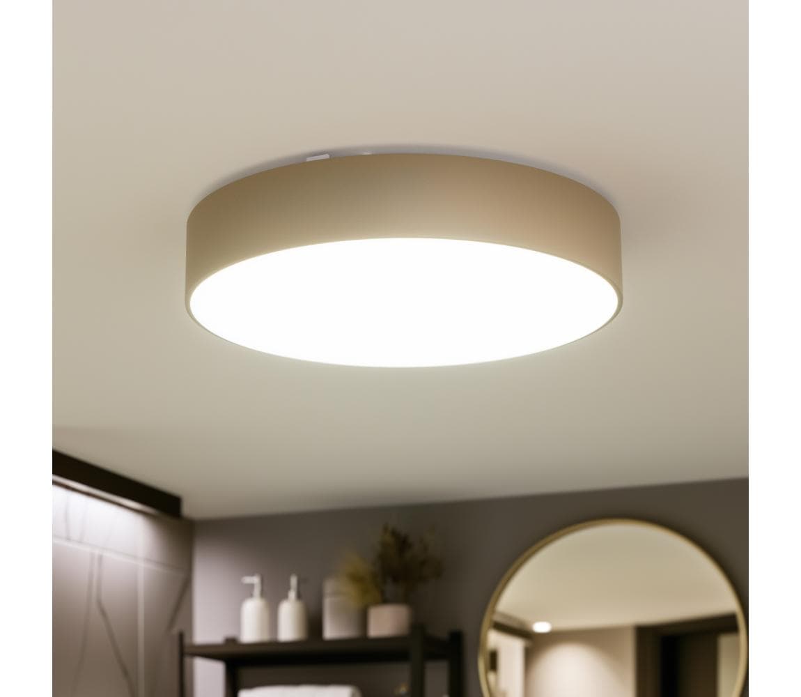 Brilagi - Kúpeľňové stropné svietidlo POOL 5xE27/15W/230V Ø 60 cm IP54 béžová FG-R600-E27-BEI