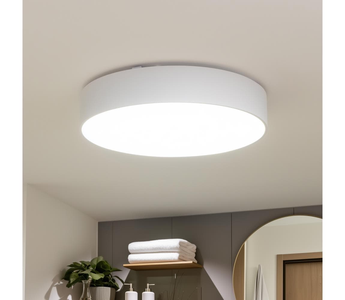 Brilagi - Kúpeľňové stropné svietidlo POOL 5xE27/15W/230V pr. 60 cm IP54 biela FG-R600-E27-WHT