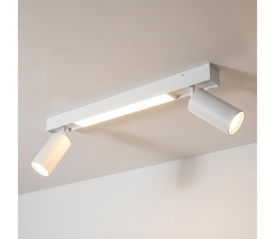 Brilagi - LED Bodové svietidlo SELE 2xGU10/30W/230V + LED/15W biela WO-LEDSELE60-01-OEM