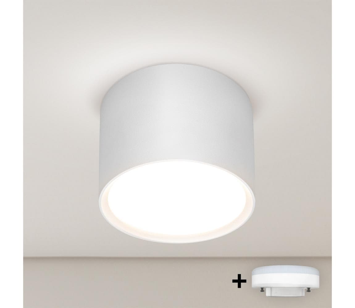 Brilagi - LED Bodové svietidlo SMOOTH 1xGX53/15W/230V biela WO-GX-01-WHT-OEM