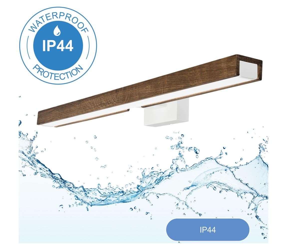 Brilagi-LED Kúpeľňové osvetlenie zrkadla WOODY MIRROR LED/12W/230V IP44 dub/biela 8590828607519