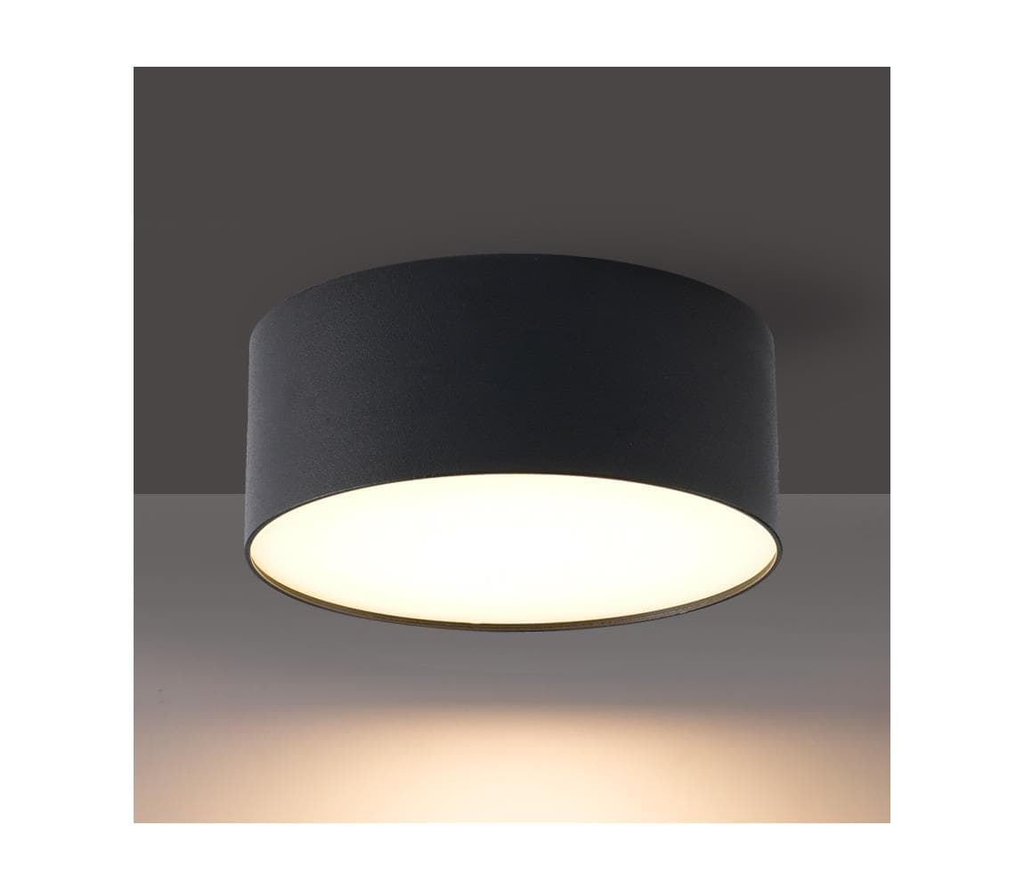 Brilagi - LED kúpeľňové stropné svietidlo FORIS LED/20W/230V priemer 15 cm čierne IP44 BRI616