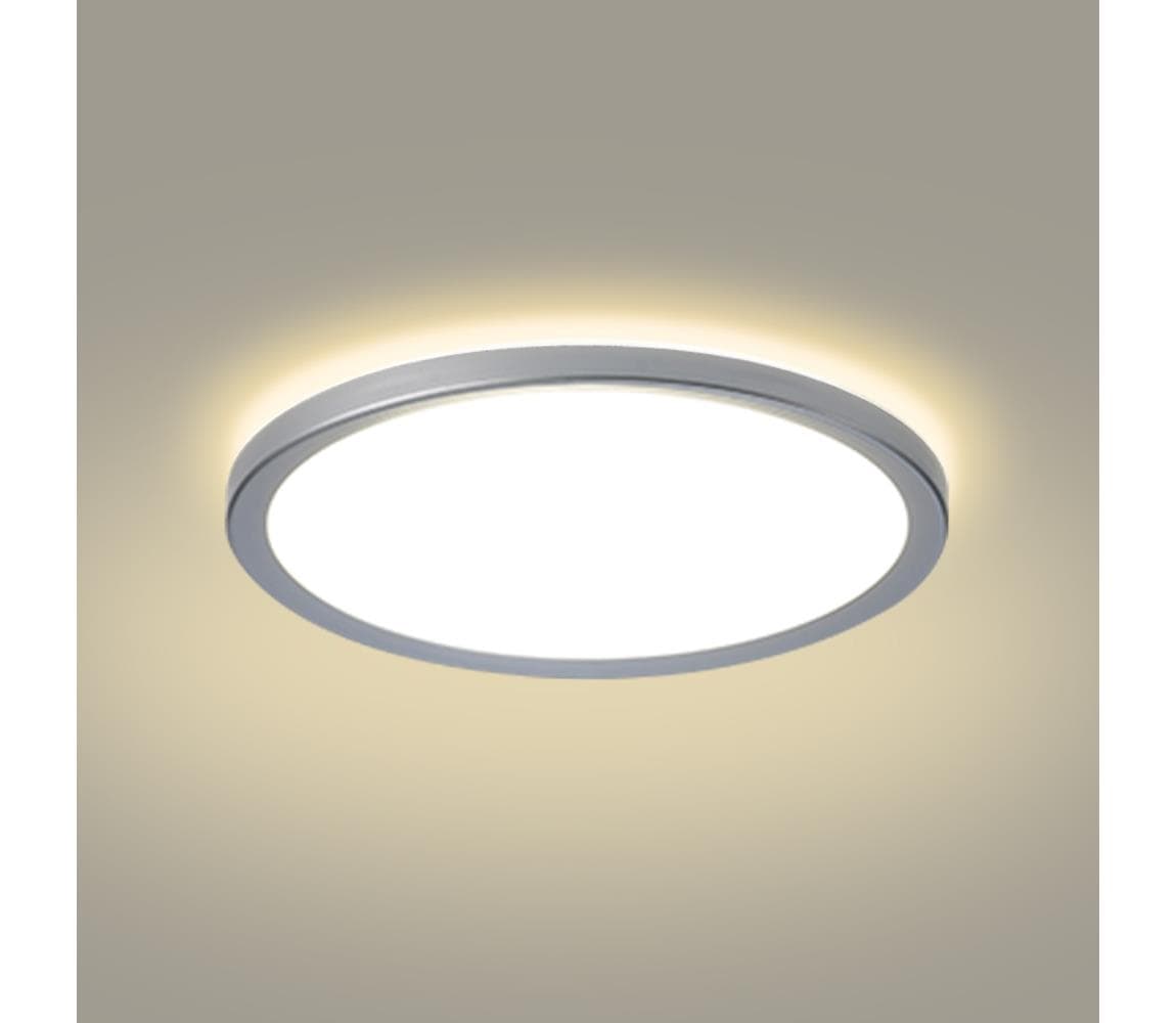 Brilagi - LED kúpeľňové stropné svietidlo ULTRA SLIM LED/24W/230V priemer 42 cm strieborné IP54 BRI625