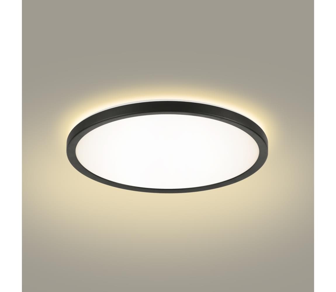 Brilagi - LED Kúpeľňové svietidlo ULTRA SLIM LED/12W/230V pr. 22,5 cm čierna IP54 BRI227