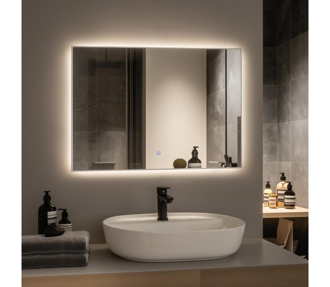 Brilagi - LED kúpeľňové zrkadlo DESIO LED/28W/230V 60x80 cm IP44 CRI 90 stmievateľné + CCT FG-MIR-0022-6080
