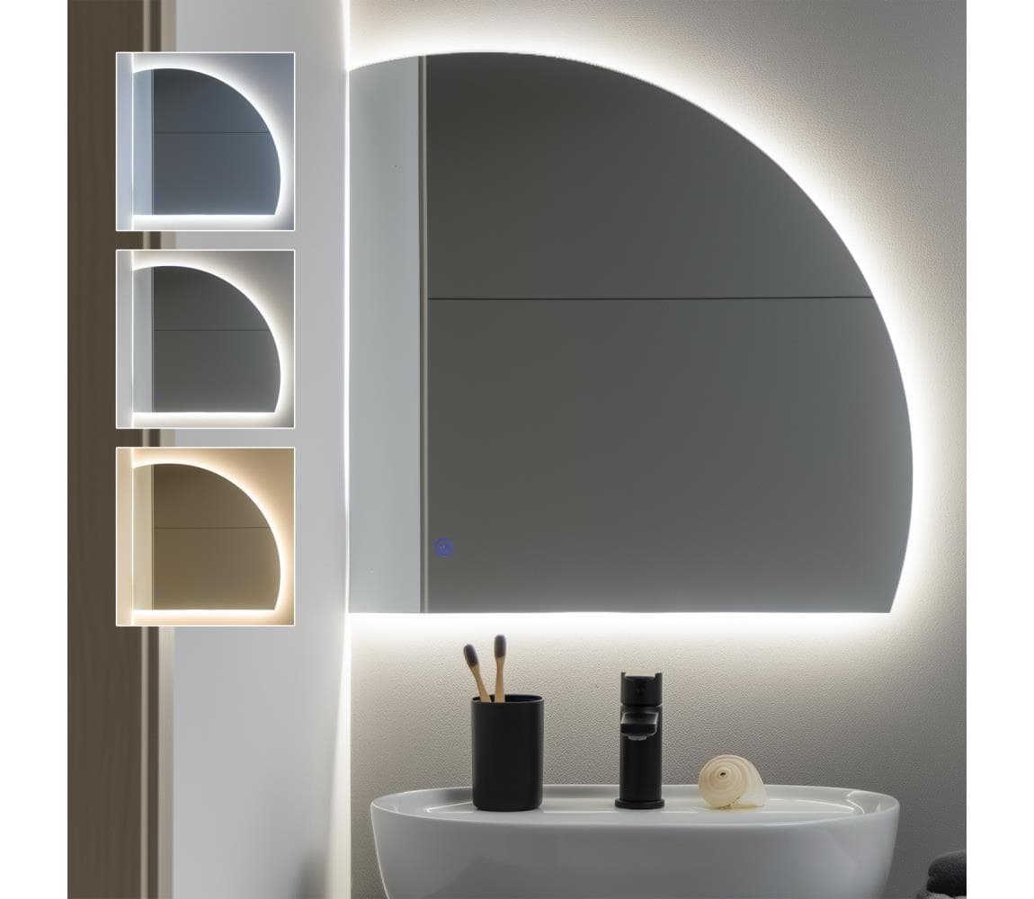 Brilagi - LED kúpeľňové zrkadlo QUARTIERE LED/18W/230V 50x55 IP44 CRI 90 stlmiteľné +CCT FG-CY24-B01-5550
