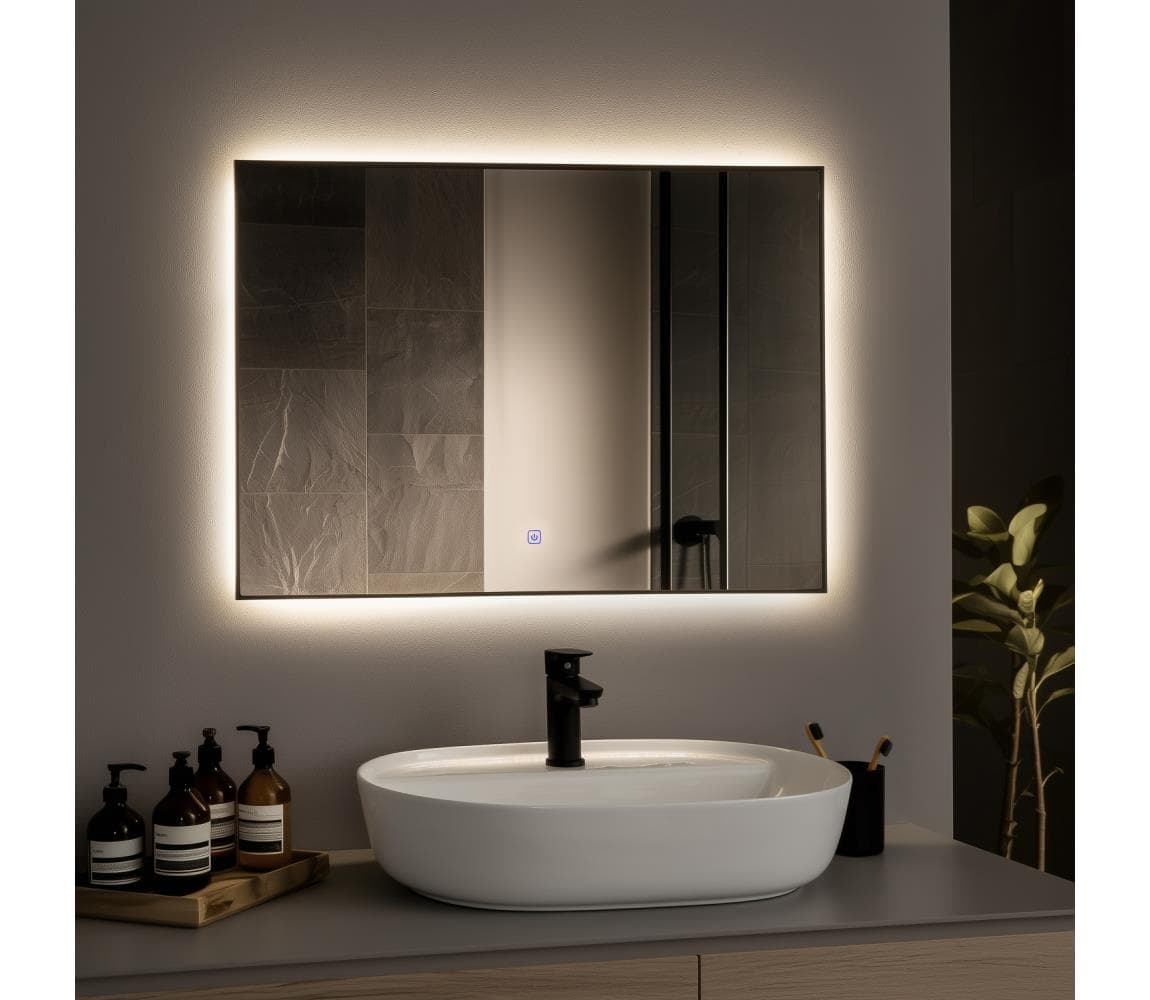 Brilagi -LED kúpeľňové zrkadlo SUELLO LED/28W/230V 60x80 cm IP44 CRI 90 stmievateľné + CCT FG-MIR-0021-6080