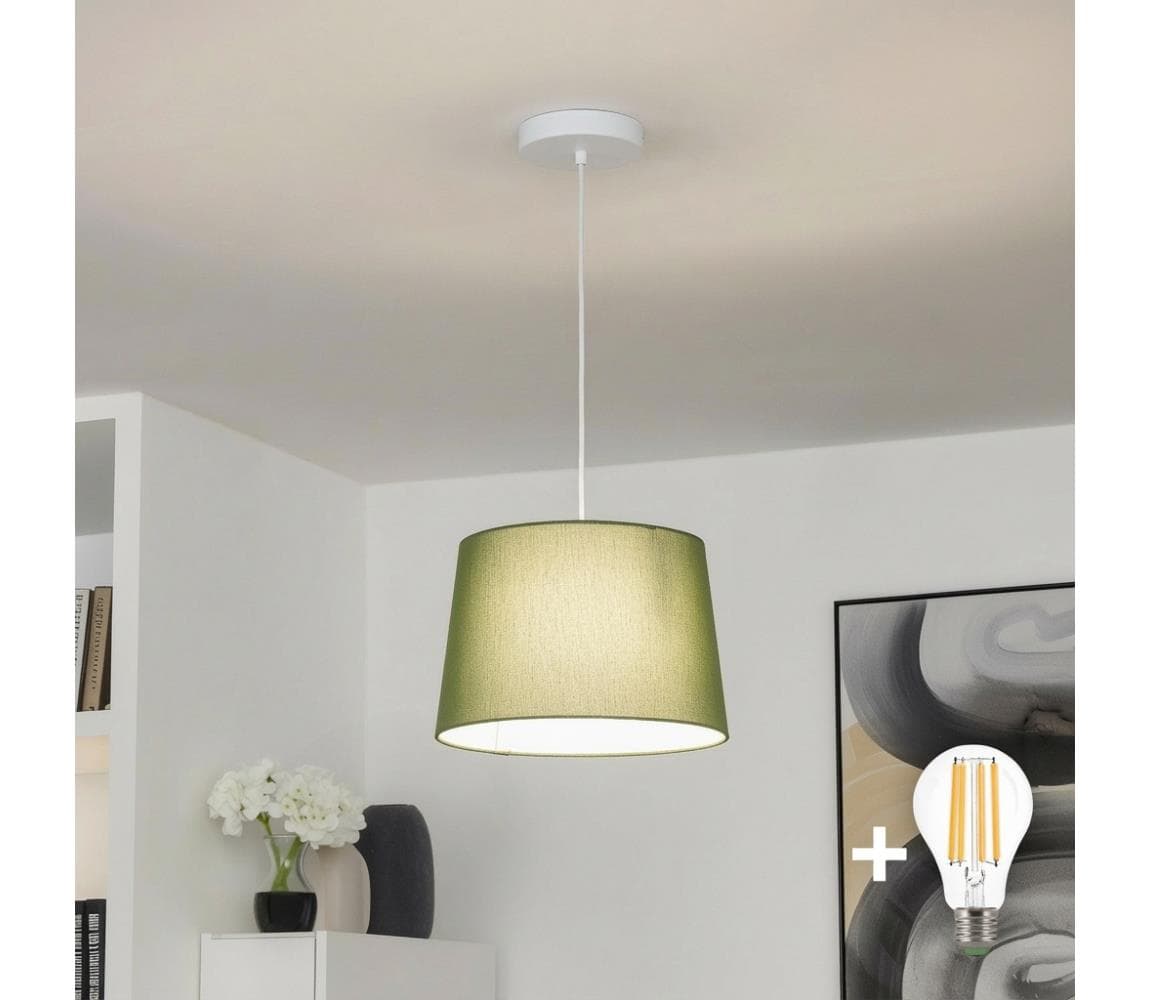 Brilagi - LED luster na lanku CERIA 1xE27/40W/230V priemer 30 cm zelený EG300171+EG781039