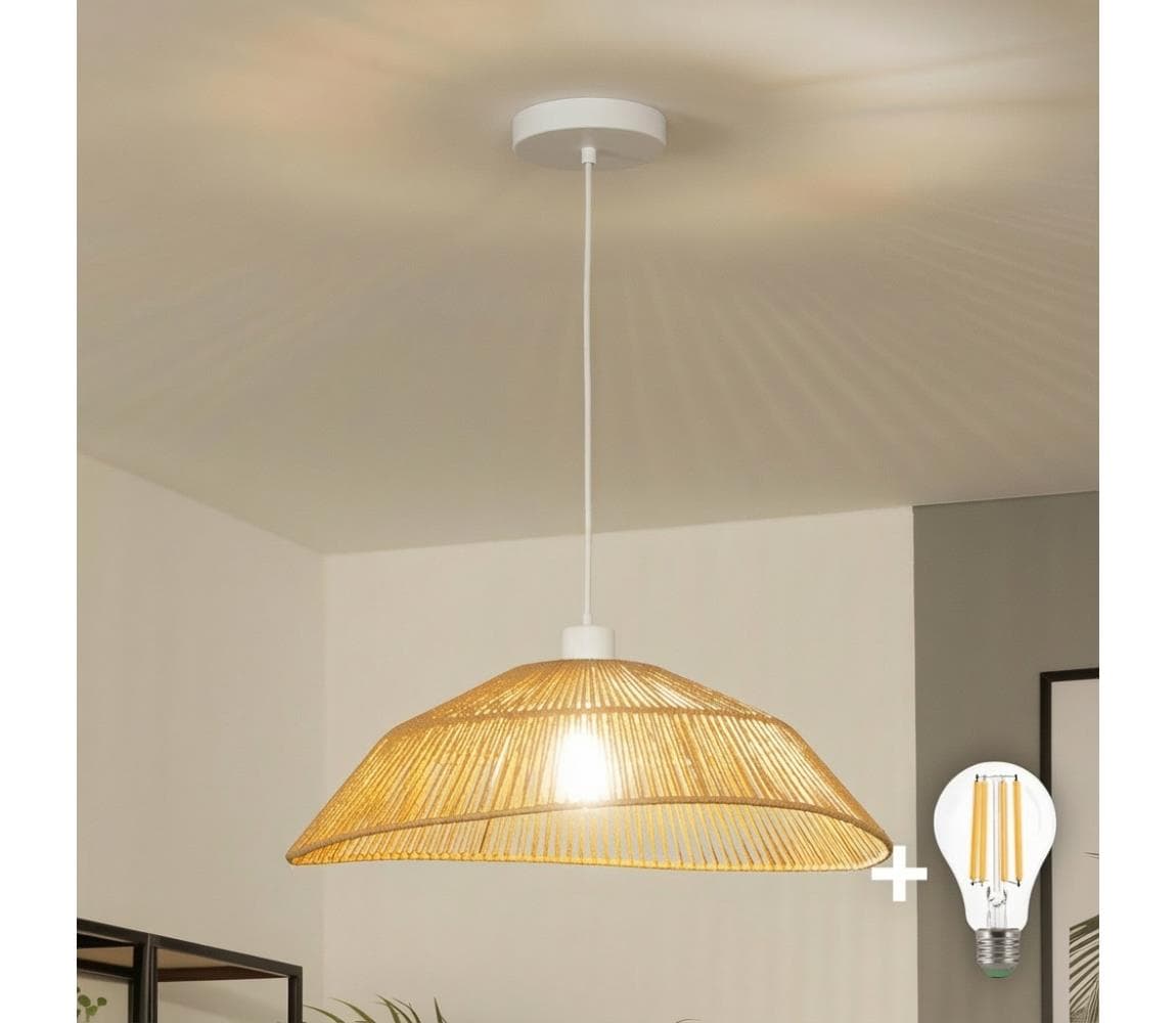 Brilagi - LED luster na lanku CERIA BOHO 1xE27/40W/230V pr. 50 cm hnedá EG300171+EG781097