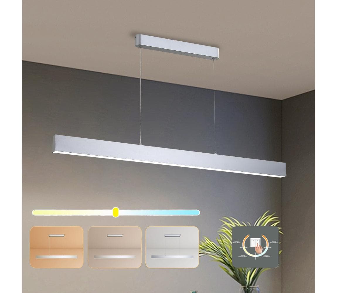 Brilagi - LED Luster na lanku SLEEKLINE LED/40W/230V 3000/4500/6000K strieborná BRI109