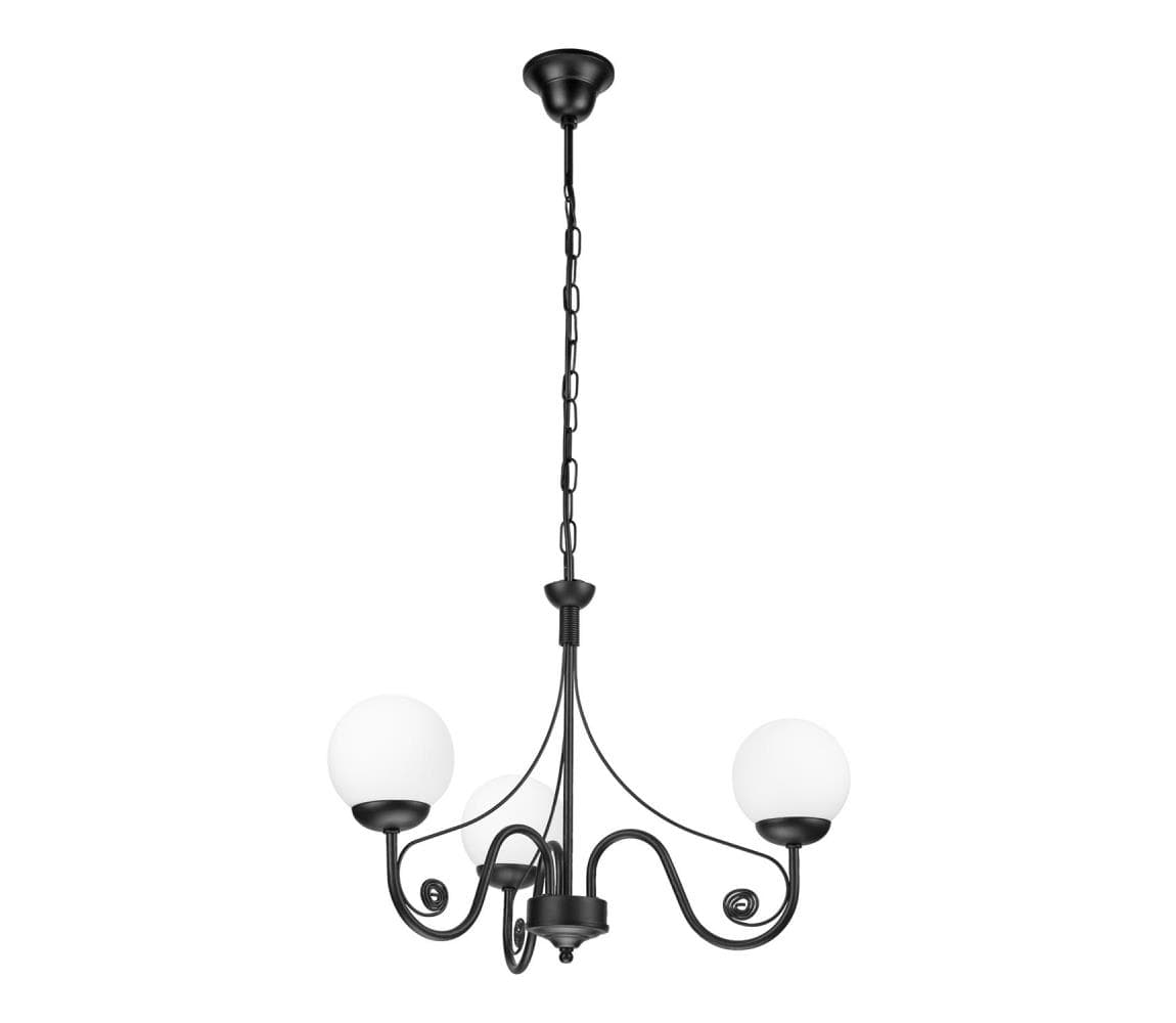 Brilagi - LED Luster na reťazi COTTAGE 3xG9/40W/230V čierna/biela