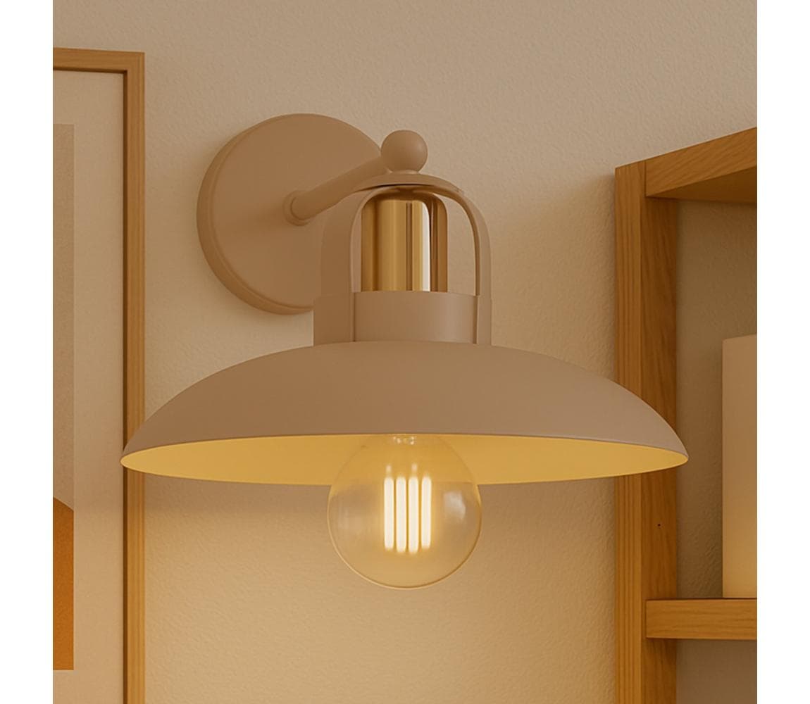 Brilagi - LED Nástenné svietidlo FLAMENGO 1xE27/60W/230V béžová BG72362