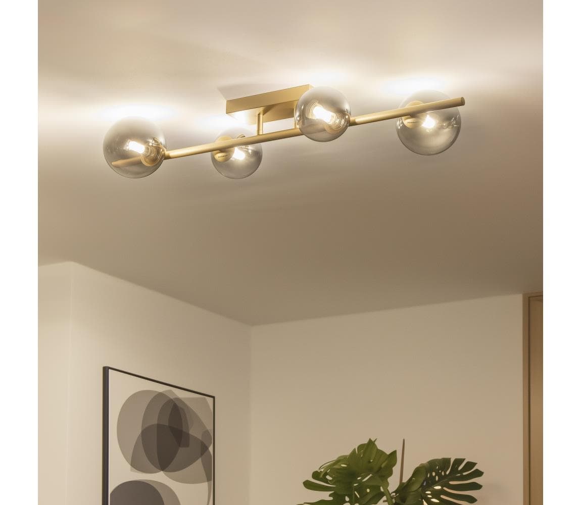 Brilagi - LED Prisadený luster MILLA 4xG9/3W/230V zlatá/dymová 7010-4GS